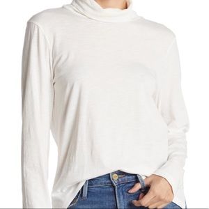 NWOT Madewell Whisper Cotton Turtleneck Long Sleeve in white